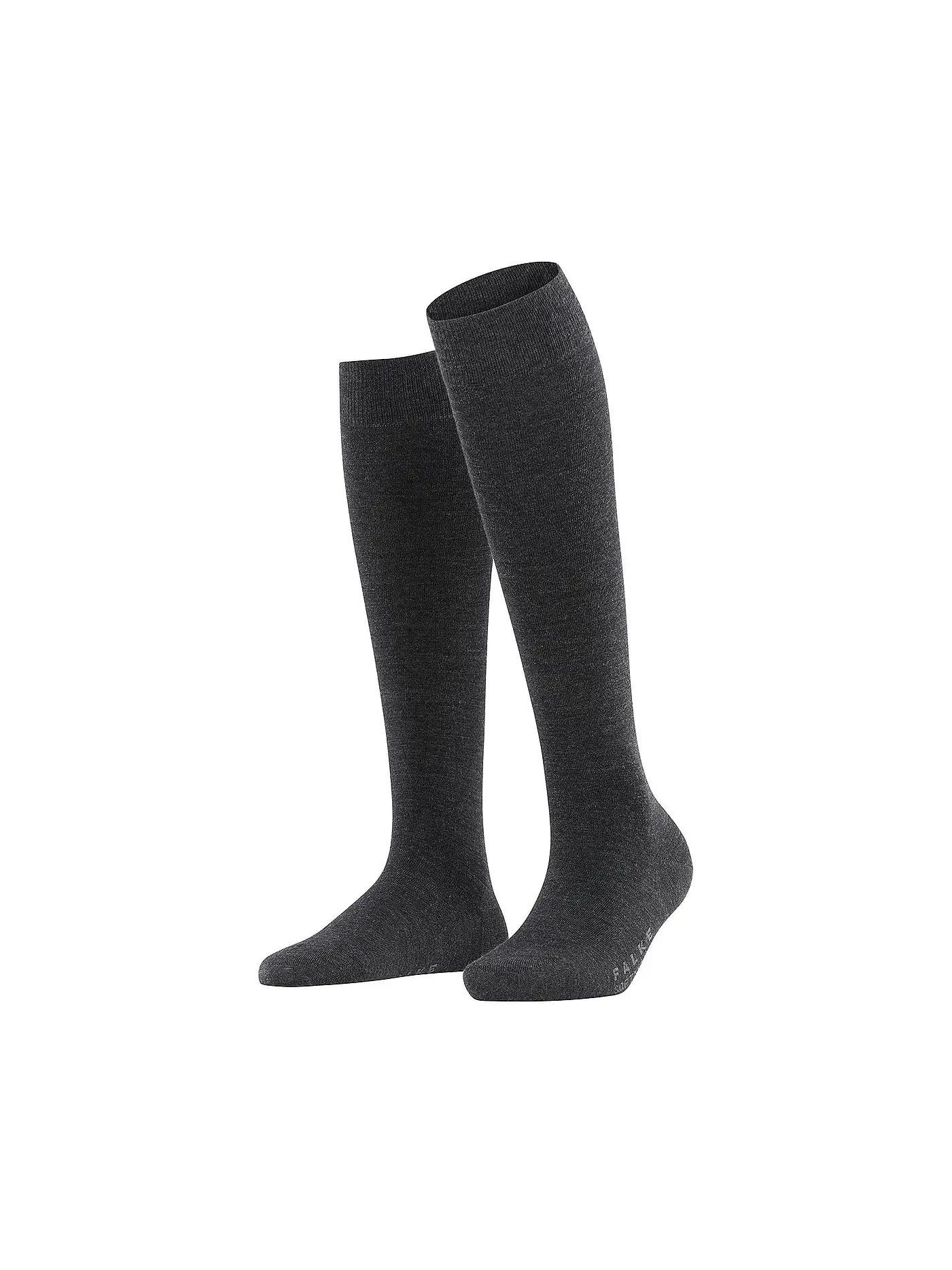 FALKE | Kniestrümpfe military | grau